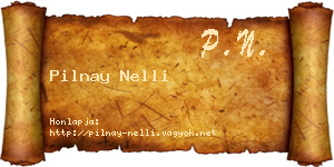 Pilnay Nelli névjegykártya